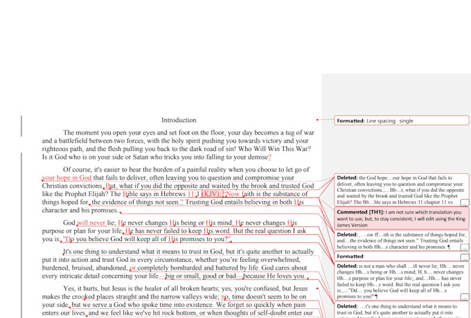 proofread and copy edit your christian book